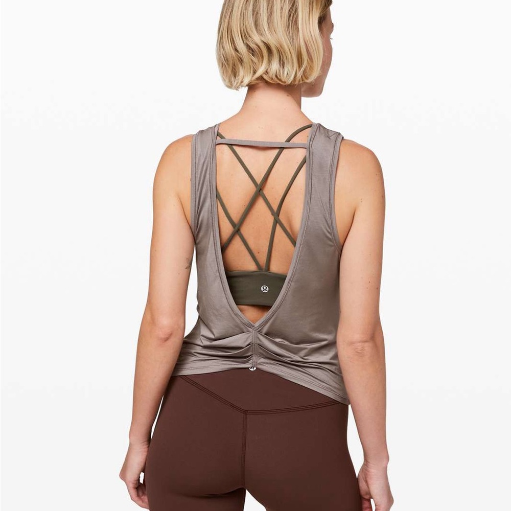 lululemon Deep Stretch Tank - Gray